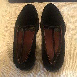 Men’s Black velvet slippers - loafers - EU 42 UK 8 US 9